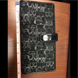 Coach checkbook/credit card wallet